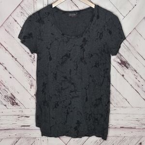 Vince Camuto Marble Texture Scoopneck Tee